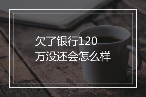欠了银行120万没还会怎么样