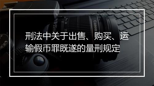 刑法中关于出售、购买、运输假币罪既遂的量刑规定