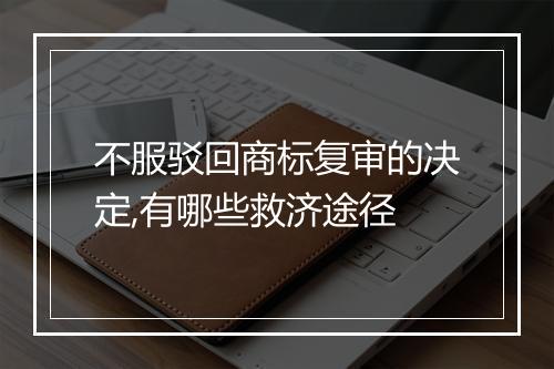 不服驳回商标复审的决定,有哪些救济途径