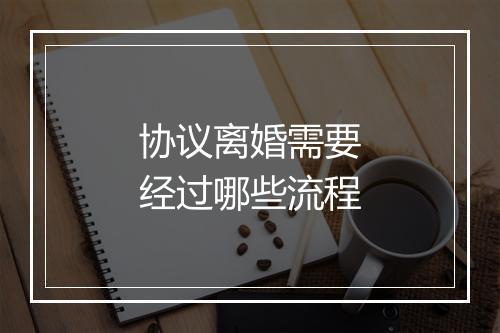 协议离婚需要经过哪些流程
