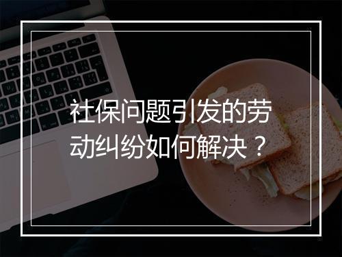 社保问题引发的劳动纠纷如何解决？