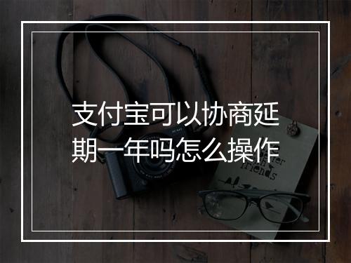 支付宝可以协商延期一年吗怎么操作