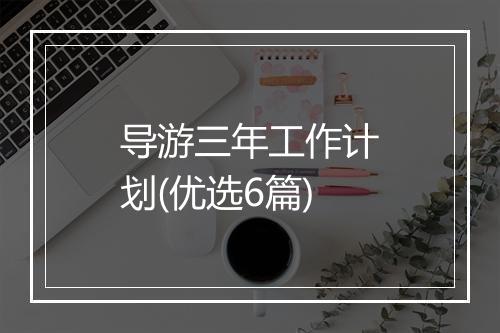 导游三年工作计划(优选6篇)