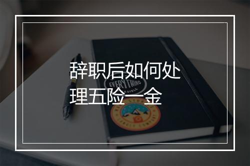 辞职后如何处理五险一金
