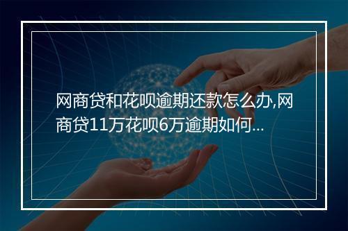 网商贷和花呗逾期还款怎么办,网商贷11万花呗6万逾期如何处理