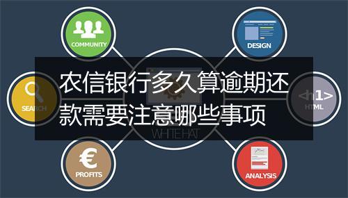 农信银行多久算逾期还款需要注意哪些事项