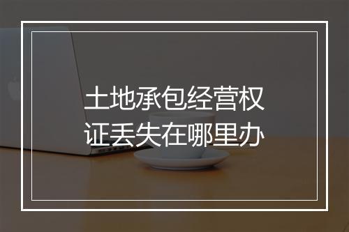 土地承包经营权证丢失在哪里办