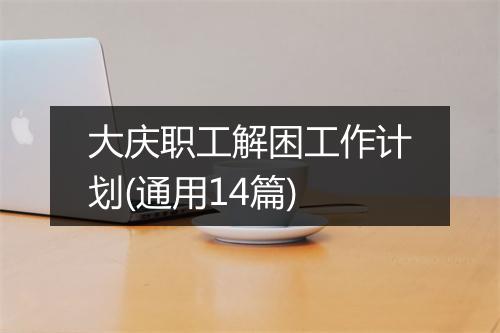 大庆职工解困工作计划(通用14篇)