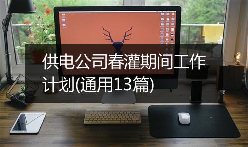供电公司春灌期间工作计划(通用13篇)