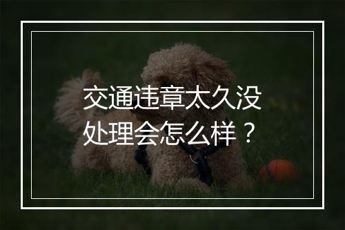 交通违章太久没处理会怎么样？