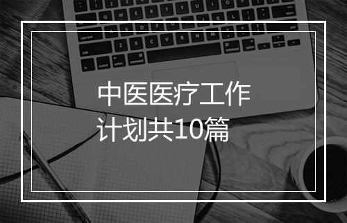 中医医疗工作计划共10篇