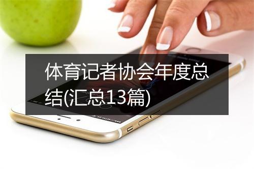 体育记者协会年度总结(汇总13篇)