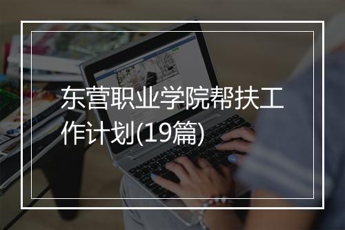 东营职业学院帮扶工作计划(19篇)