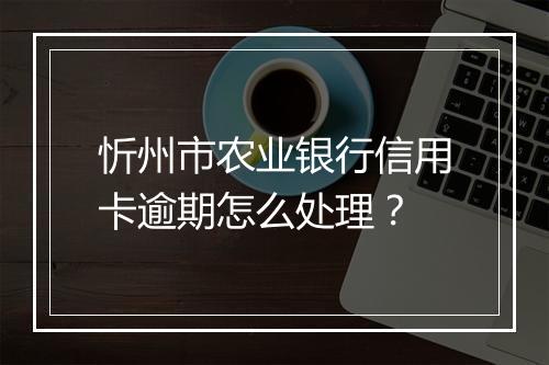 忻州市农业银行信用卡逾期怎么处理？