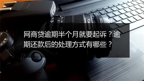 网商贷逾期半个月就要起诉？逾期还款后的处理方式有哪些？