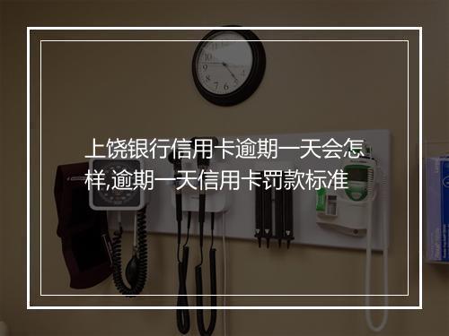 上饶银行信用卡逾期一天会怎样,逾期一天信用卡罚款标准