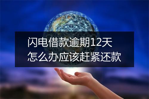 闪电借款逾期12天怎么办应该赶紧还款