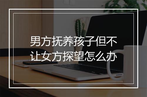 男方抚养孩子但不让女方探望怎么办
