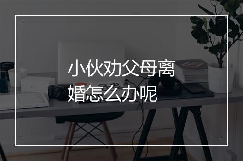 小伙劝父母离婚怎么办呢