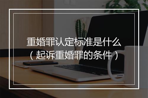 重婚罪认定标准是什么（起诉重婚罪的条件）