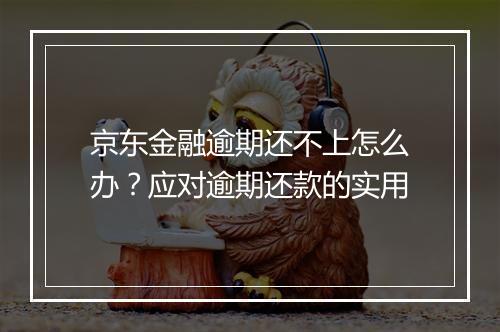 京东金融逾期还不上怎么办？应对逾期还款的实用