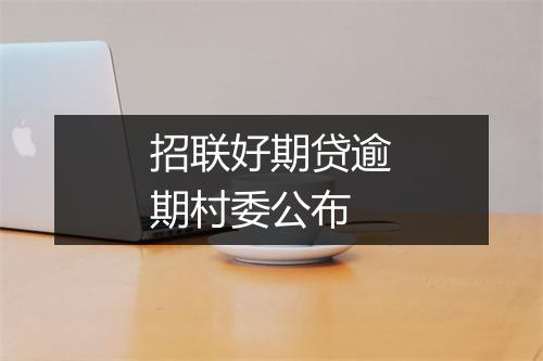 招联好期贷逾期村委公布