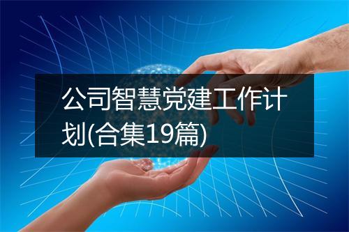 公司智慧党建工作计划(合集19篇)