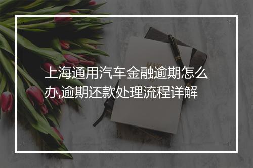 上海通用汽车金融逾期怎么办,逾期还款处理流程详解