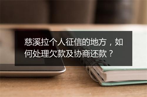 慈溪拉个人征信的地方，如何处理欠款及协商还款？