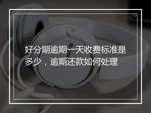 好分期逾期一天收费标准是多少，逾期还款如何处理