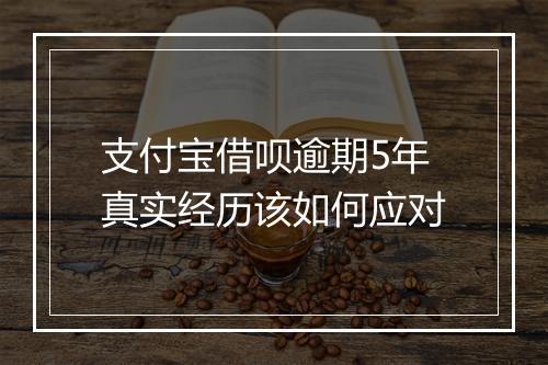 支付宝借呗逾期5年真实经历该如何应对