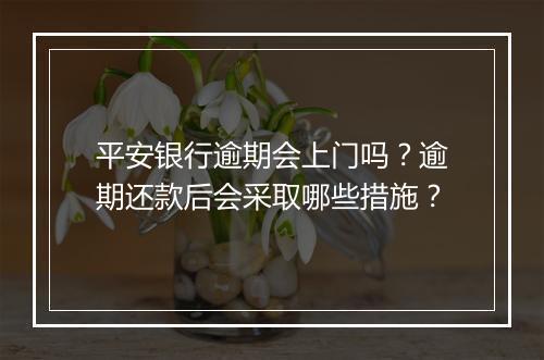 平安银行逾期会上门吗？逾期还款后会采取哪些措施？