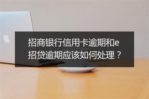 招商银行信用卡逾期和e招贷逾期应该如何处理？