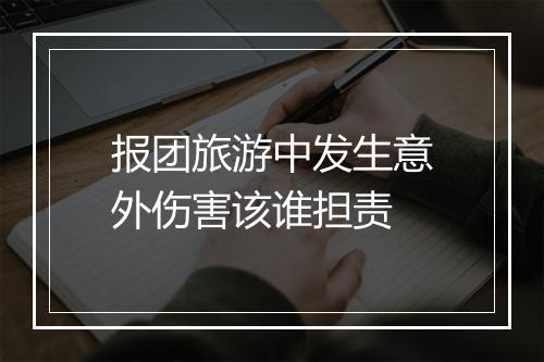 报团旅游中发生意外伤害该谁担责