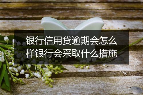 银行信用贷逾期会怎么样银行会采取什么措施