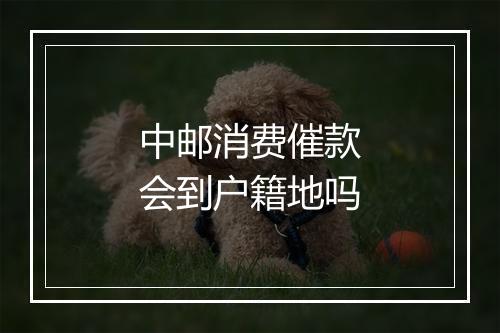 中邮消费催款会到户籍地吗