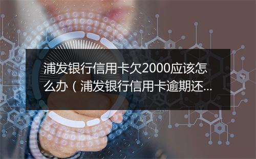浦发银行信用卡欠2000应该怎么办（浦发银行信用卡逾期还款处理方法）