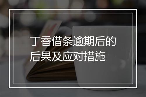 丁香借条逾期后的后果及应对措施