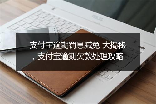 支付宝逾期罚息减免 大揭秘，支付宝逾期欠款处理攻略
