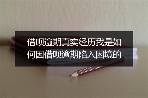 借呗逾期真实经历我是如何因借呗逾期陷入困境的
