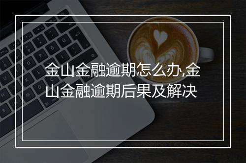 金山金融逾期怎么办,金山金融逾期后果及解决