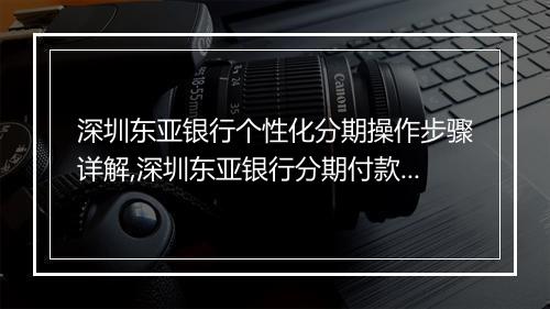 深圳东亚银行个性化分期操作步骤详解,深圳东亚银行分期付款流程说明