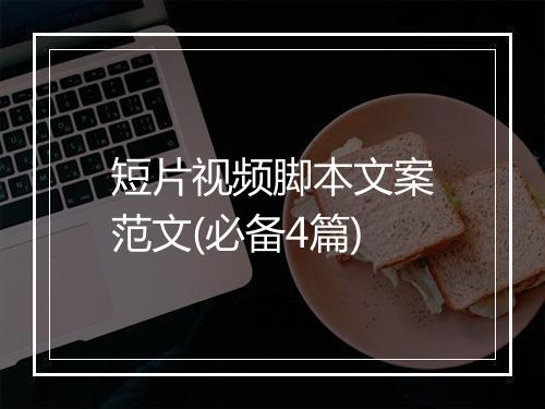 短片视频脚本文案范文(必备4篇)