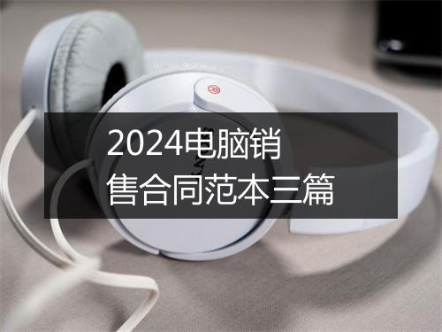2024电脑销售合同范本三篇
