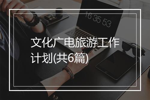 文化广电旅游工作计划(共6篇)