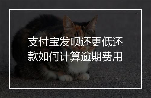 支付宝发呗还更低还款如何计算逾期费用