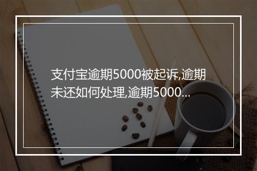 支付宝逾期5000被起诉,逾期未还如何处理,逾期5000被起诉后果