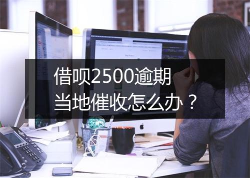 借呗2500逾期当地催收怎么办？