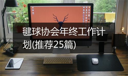 毽球协会年终工作计划(推荐25篇)