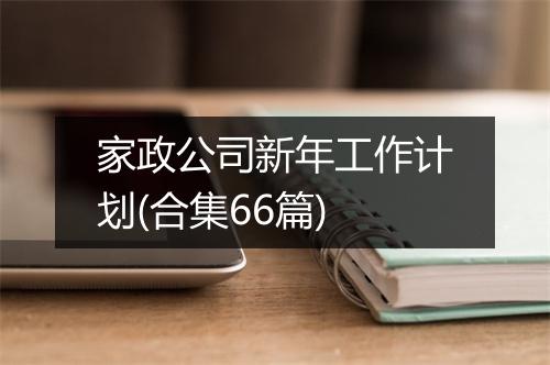 家政公司新年工作计划(合集66篇)